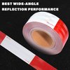 SWRT DOT-C2 Reflective Tape 2 Inch x 160 Feet Red White Reflective Tape Outdoor Waterproof Conspicuity Strong Adhesive Reflector Tape Warning Safety Reflective Tape for Vehicles Trailers Boats Signs