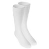 Truform Medical Compression Socks for Men and Women; 8-15 mmHg Crew Length to Mid-Calf, White, X-Small (Pack of 2)