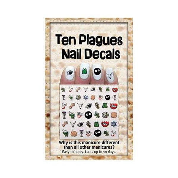 Rite Lite Midrash Manicure Passover Nail Decals for Pesach Seder