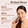 Tru Alchemy Retinol Reset Revitalizing Retinol Serum for face - Wrinkle Appearance Serum & Retinol Cream for Face w/Bakuchiol, Niacinamide for Overnight Renewal w/Long-Term Radiance - 1 fl oz