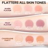 I'm Meme Palette - Afternoon Tea Blusher | Warm Flavor, Warm Tone Blush for Cheek, Natural Makeup, Neutral Tone, 3 Shades Palette, Matte Powder Blush for Face & Cheeks, For All Skin Tones, 0.4 oz