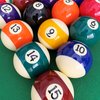 Upgrade Billiard Balls Set, 1.5 Inch Mini Size for 6 Feet Pool Table 1-1/2" Pool Balls Set American Style, Complete 16 Balls