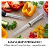 RADA Cutlery Super Parer Paring Knife Stainless Steel Resin Made in the USA, 8-3/8 Inches, Black Handle