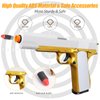 Bugrtey Soft Bullet Toy Gun for Boys, Toy Guns with Shell Ejecting, Toy Foam Blasters & Guns, Gift Box for Christmas Birthday for Boys Girls Adults Age 8+ Gold