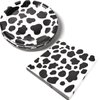Cow Print Birthday Decorations Girl Boy Cow Birthday Party Decorations Farm Birthday Party Plates and Napkins Cow Themed Baby Shower Cowboy Plates Cow Party Favors Decorations