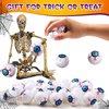 24 Pcs Halloween Eyeballs and 24 Pcs Realistic Plastic Spider Toys Halloween Scary Plastic Eyeballs Fake Spider Halloween Prank Props Small Size Funny for Halloween Decorations Gift
