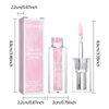 Magic Color Changing Lip Oil V2, Big Brush Moisturizing Lip Glow Oil, Hydrating Lip Gloss Warm Change Moisturizing Lip Gloss, Long Lasting & Nourishing Lip Glow Oil Non-sticky Primer Lip Tint (Pink)