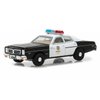 Collectibles 1977 Monaco Metropolitan Police Black and White The Terminator (1984) Movie Hollywood Series Release 19 1/64 Diecast Model Car by Greenlight 44790C