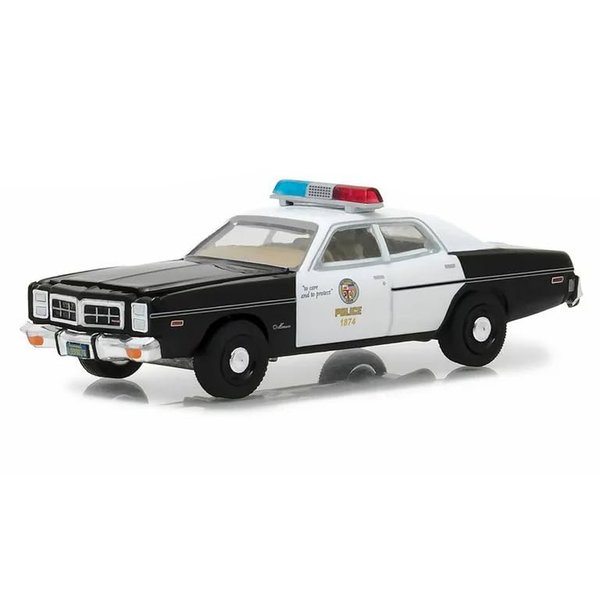 Collectibles 1977 Monaco Metropolitan Police Black and White The Terminator (1984) Movie Hollywood Series Release 19 1/64 Diecast Model Car by Greenlight 44790C