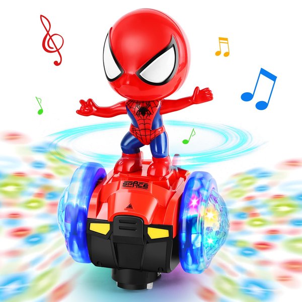 Toys for Boys 4-6,Dancing Robot Sensory Toy Car with Colorful Flashing Lights & Music,Fun Birthday Christmas Stocking Stuffing Gifts Interactive Toys for 1 2 3 4 5 Year Old Toddler Boys Girls Kids