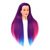 HairZtar 30" Synthetic Fiber Mannequin Head (Long and Thick) Hairdresser Training Head Manikin Cosmetology Head (BECKY+C)