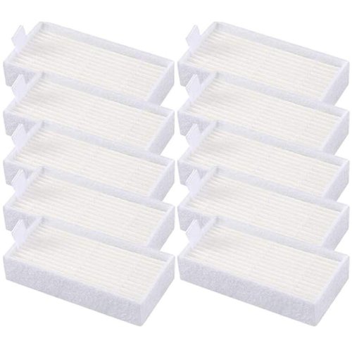 10pcs Replacement HEPA Filters for ILIFE V3s, V5s, V5s Pro Robot Vacuum Cleaners