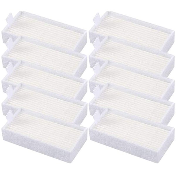 10pcs Replacement HEPA Filters for ILIFE V3s, V5s, V5s Pro Robot Vacuum Cleaners