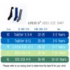 EPEIUS Girls Knee High Socks Seamless Cotton School Uniform Socks Kids Boy Over the Calf Socks Long Socks Navy Blue 3 Pack 7-10 Years (Navy Blue L)