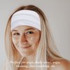 Wecoe Headbands, 6 Pack White Wide Elastic Headbands for Women - Fashion African Headbands For Wigs Head Wrap Knotted Headbands Sports Running Workout Yoga Hair Accessories
