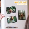 Mingting Magnetic Picture Frame, Holds 5X7 Inches Pictures, Reusable Black Magnet Fridge Photo Sleeves for Refrigerator, Locker,Office Cabinet (Black, 6) (6Pcs)