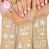 xo, Fetti Cheers Party Temporary Tattoos - 52 iridescent styles | Bachelorette Party Supplies, Birthday Party Favors, Disco Party Girl, Cheers Decorations