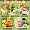 Eohemeral Dinosaur Claw Machine for Kids,Electronic Arcade Game Machine with Music,Mini Vending Machine Boys Birthday Toys Gifts Age 3+ Years,Includes 10 Plush Toys & 12 Dinosaur Accessories(Small)