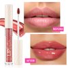 AFGHOUZ Glitter Lip Gloss, Clear Lip Glow Gloss, Hydrating And Moisturizing, Lip Gloss For Women With High Shiny Finish