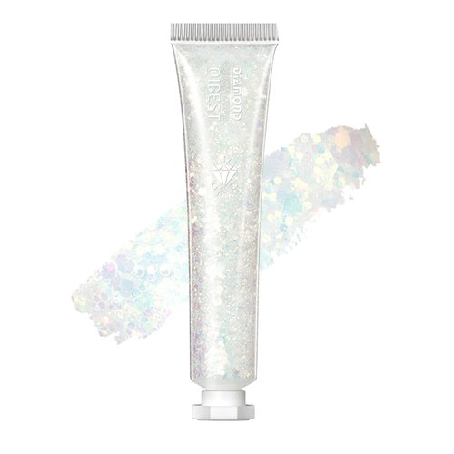 DELISOUL Body Glitter Gel,Mermaid Sequins Chunky Face Glitter Liquid,Shimmery Face Glitter Makeup for Face Body Hair Nail,Quick-Drying Long-Lasting for Rave Festival,Prom,Music Party,Stage Makeup