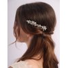 Teyglen Rhinestone Wedding Hair Comb Silver Crystal Headpiece for Bride Wedding Crystal Hair Side Comb Bridal Crystal Hair Piece Rhinestone Hair Accessories for Women Girls (Silver)