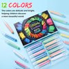 g00d4u sidewalk chalk for kids, sidewalk chalk for toddlers 1-3 nontoxic,chalk holder for chalkboard (12 colours)