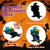 Halloween Crafts Kit for Kids, 48 Pcs Magic Scratch Off Cards Paper Hanging Set, Halloween Party Favors Gifts Ornaments for Kids Halloween Party Games Classroom DIY Activity Art Craft Supplies