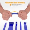 GOOACC 6PCS Auto Trim Removal Tool Kit No-Scratch Tool Kit for Car Audio Dash Window Molding Fastener Remover Tool Kit-Blue