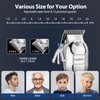 Professional Cordless Hair Clippers for Men, Maquina Para Cortar Pelo De Hombre Rechargeable LED Display Mens Beard Trimmer Full Metal Body Low Nosie Home Barber Hair Cutting Kit Set for Men/Kids