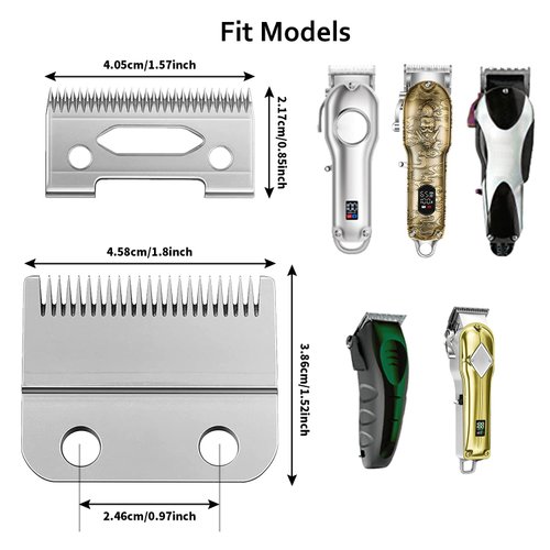 Replacement Blade for Professional Hair Clipper Detachable Trimmer Blades Precision 2-Hole Profession Barber Clippers Replacement Blade