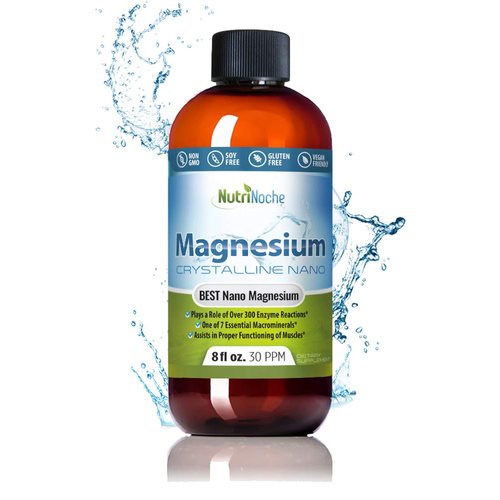 NutriNoche Liquid Magnesium Supplement - 30 PPM of Nano Sized Magnesium Particles Absorbed at a Cellular Level - Colloidal Minerals