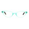 JuicyOrange Womens Magnified Reading Glasses Cateye Fashion Frames Spring Hinge Mint +1.00