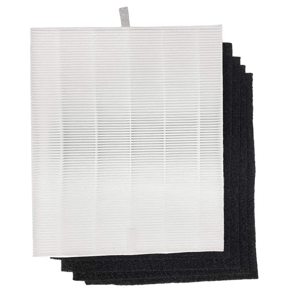 Nispira True HEPA Filter Replacement with Activated Carbon Compatible with Winix Air Purifier Model C545, P150, B151, 9300. Compared to C545 1712-0096-00 Filter S / 113050 Filter C. 1 Set