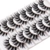 Losha Eyelashes Wispy Lashes Natural Look 8 Pairs Clear Band False Eyelashes Handmade Reusable Fake Eye Lashes Pack (NO.60)