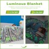 QSTEHEML Dinosaur Glow in The Dark Blanket for Boys,Dinosaur Gifts for Boys Age 3 4 5 6 7 8 9 10 11 12 Year Old, Soft Throw Blanket for Kids Boys- Christmas Birthday Bedroom Decor 50"×60"