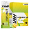RAW Replenish Box, Premium Electrolytes Powder Recovery Formula, Lemon Lime (20 Sticks) - Flavored Electrolyte Drink Mix Supplement for Hydration, Replenishment, Endurance & Performance
