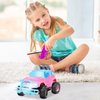 YongnKids Remote Control Car for Kids, 1:20 Scale Rc Trucks for Girls Age 4-7, Pink Rc Cars Toys for Ages 5-7 8-13 Boys Girls Birthday Gift, Off Road Trucks with Mini Doll & DIY Sticker