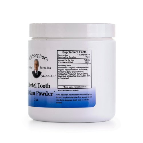 Christopher's Original Formulas Herbal Tooth & Gum Powder | Natural Oral Care Powder | Plant-Based Alternative to Toothpaste