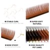 Colored Lash Extensions, 16 Rows Cashmere lash extensions, 0.07 D Curl Lash Extensions, 12-15mm Mix Classic Lash Extensions, Single Lash Extensions for Professional(0.07-D-Brown Gradient 12-15mm)