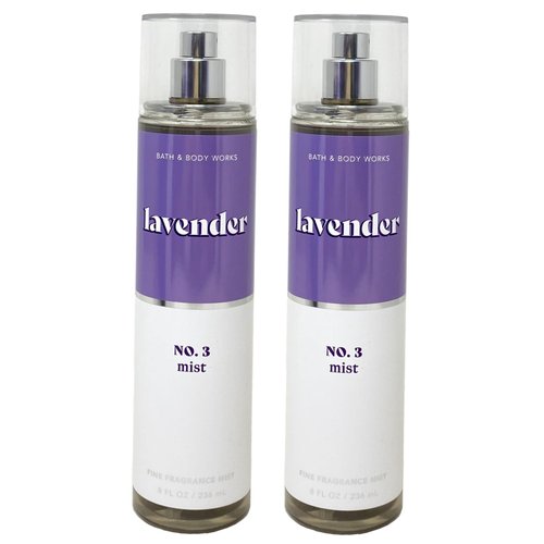 Generic Bath and Body Work LAVENDER Fine Fragrance Mist 2 Piece Gift Set - Full Size, Purple