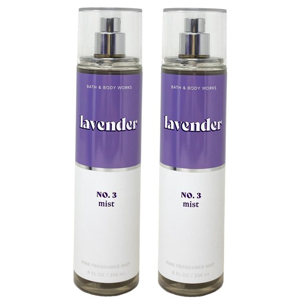 Generic Bath and Body Work LAVENDER Fine Fragrance Mist 2 Piece Gift Set - Full Size, Purple