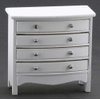 Classics by Handley Dollhouse Miniature Chest of Drawers (White)