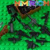 HIMIRICH 38 Pcs WW2 Military Weapons Pack Soldier Style Weapon Accessories, Army Gun Sets Toys Compatible with Classic Building Blocks for Children Age 6 to 15 Years
