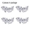 Golewedy Rhinestone Hair Clips（4PCS）Fancy Bridal Hair Clips Crystal Hair Clip Barrette Hair Barrettes for Women Rhinestone Hair Accessories
