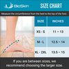BioSkin Ankle Compression Brace - Ankle Wrap for Sprained Ankle, Post Injury Ankle Brace, Ankle Support Brace for Women and Men, Swollen Feet Relief