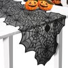 Halloween Table Runner, Black Lace Spider Web Table Runners for Halloween Table Decor, Creepy Table Cloth for Halloween Party Dinner Table Decoration 18 x 72Inch