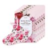 PETITFEE Rose Petal Satin Foot Mask (5pairs) - Intensive Nourishing Socks, Rose Scented Foot Repair Masks with Peptide, Collagen, Shea Butter, Urea for Silky Smooth Feet, Foot Treatment, Body Mask