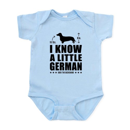 CafePress A Little German Dachshund Baby Creeper Infant Bodysuit Baby Romper