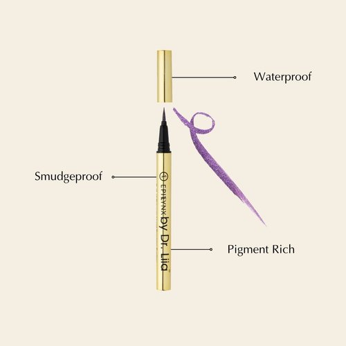 EPILYNX Vegan Gluten & Allergen Free Liquid Eyeliner Pencil | Long Lasting Waterproof Eyeliner with Precision Tip | 2ml | Blue By Dr. Liia