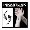 INKARTLINK Tattoo Tech, 3 Sheets Small Semi Permanent Tattoo, Adult Art Design Temporary Tattoos, Lasts 1-2 Weeks, Waterproof, Realistic Look, No Adhesive, No Reflection (Yin Yang Fish Design)